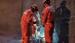 危急！一工人被困水泥廠原料庫(kù)中！