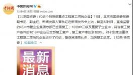 國(guó)資委令！復(fù)工滯后企業(yè)被約談！