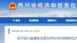 澳東水泥5000t/d生產線升級改造公告！