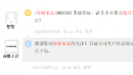 裁員！海螺辟謠！一線員工漲20%工資！