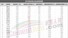 重磅！水泥上市公司TOP10發(fā)布！