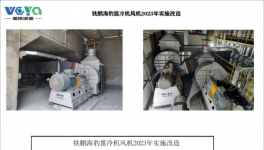 節(jié)電2000KW以上，又有兩條線蓖冷機風機技改成功！